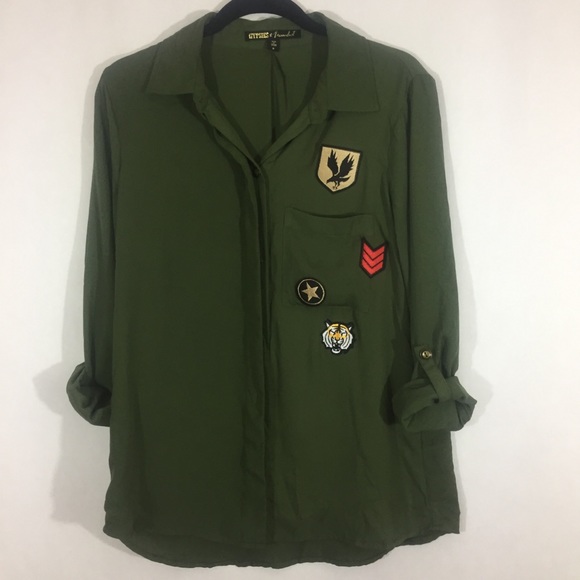 Gypsies & Moondust military top FINAL PRICE - Picture 2 of 8